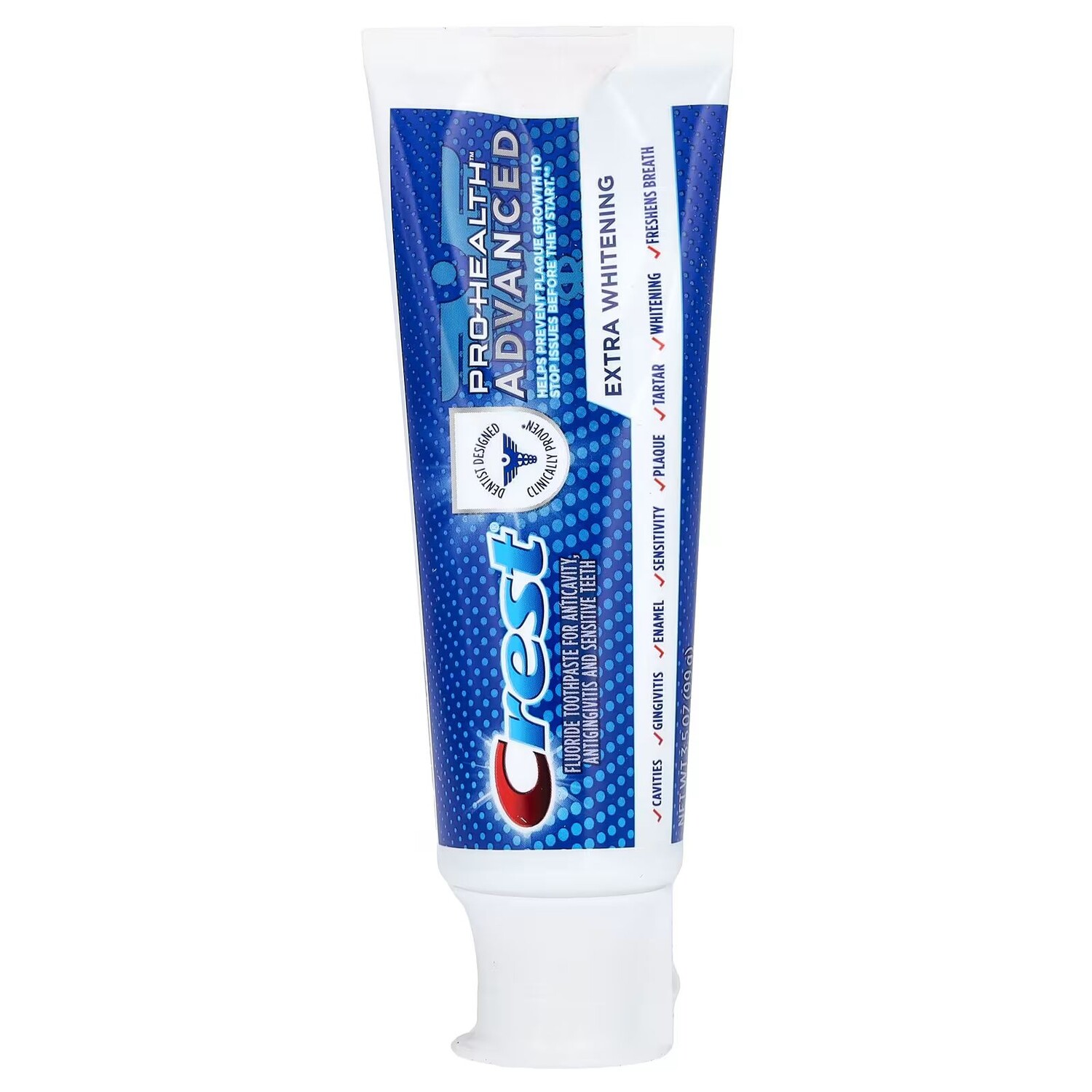 

Pro Health Advanced, Зубная паста с фтором, дополнительное отбеливание, 3,5 унции (99 г) Crest