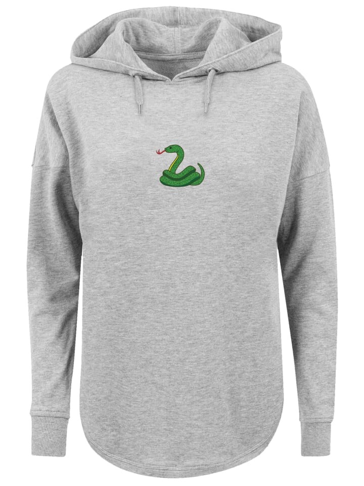 

Пуловер emoji couture Oversized Hoodie Snake sequins, серый