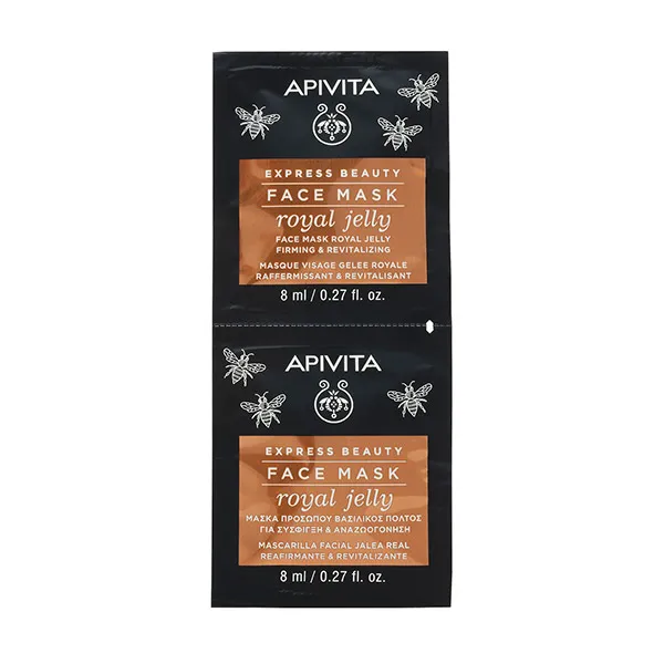 

Восстанавливающая маска для лица Express Beauty Mascarilla Jalea Real Apivita, 8 ml