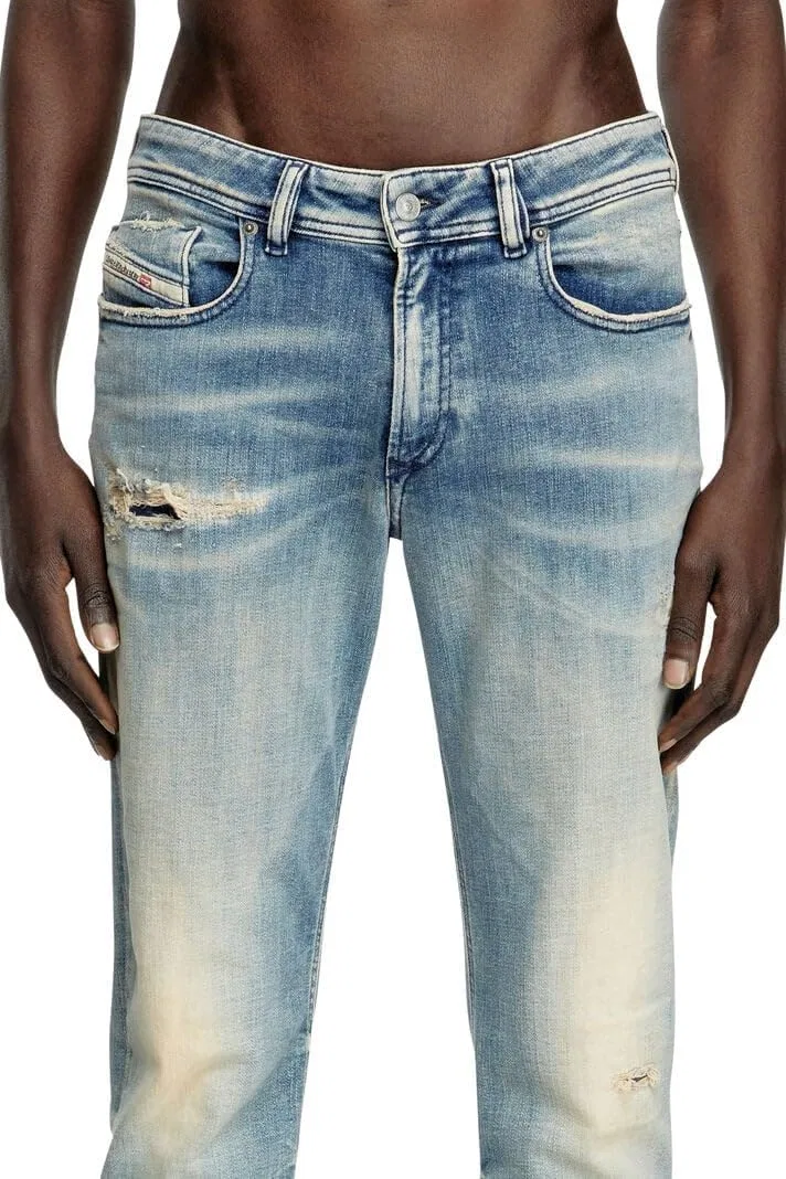 Джинсы скинни Diesel, Light Blue — фото 3