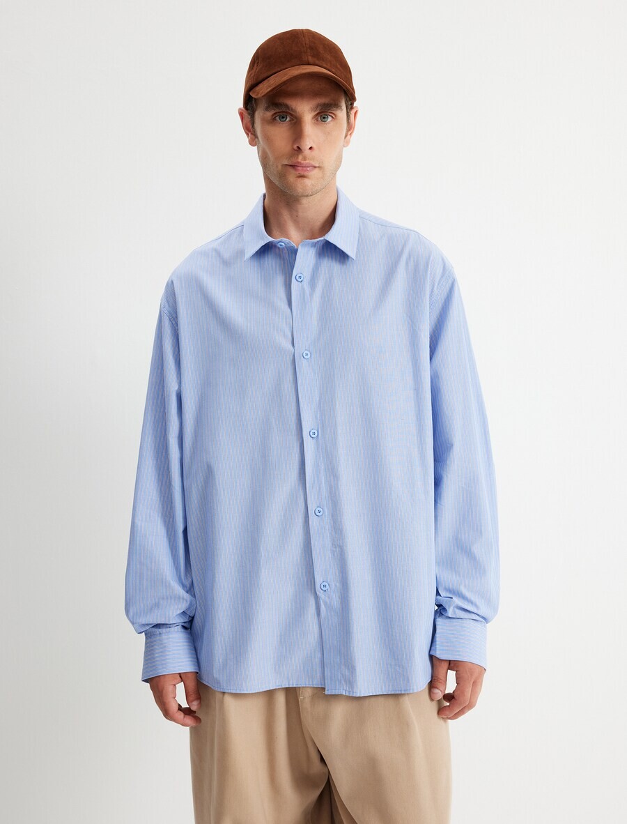 

Рубашка на пуговицах Koton Regular fit Button Up Shirt, синий
