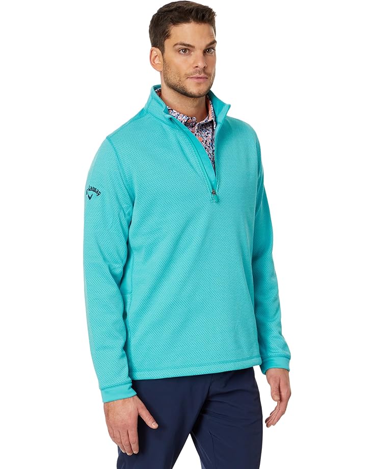 

Пуловер Callaway Midweight 1/4 Zip Hex Pullover, цвет Light Scuba Heather