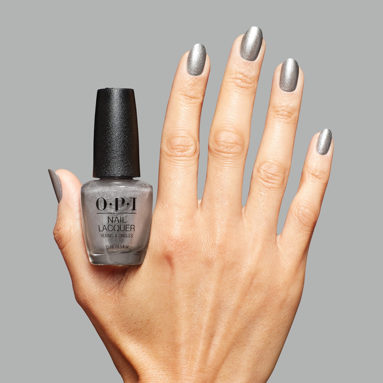 Лак для ногтей nail lacquer holiday 2025 - good enough to treat Opi, hrs01 - opi m frosted, объем 15 мл — фото 3
