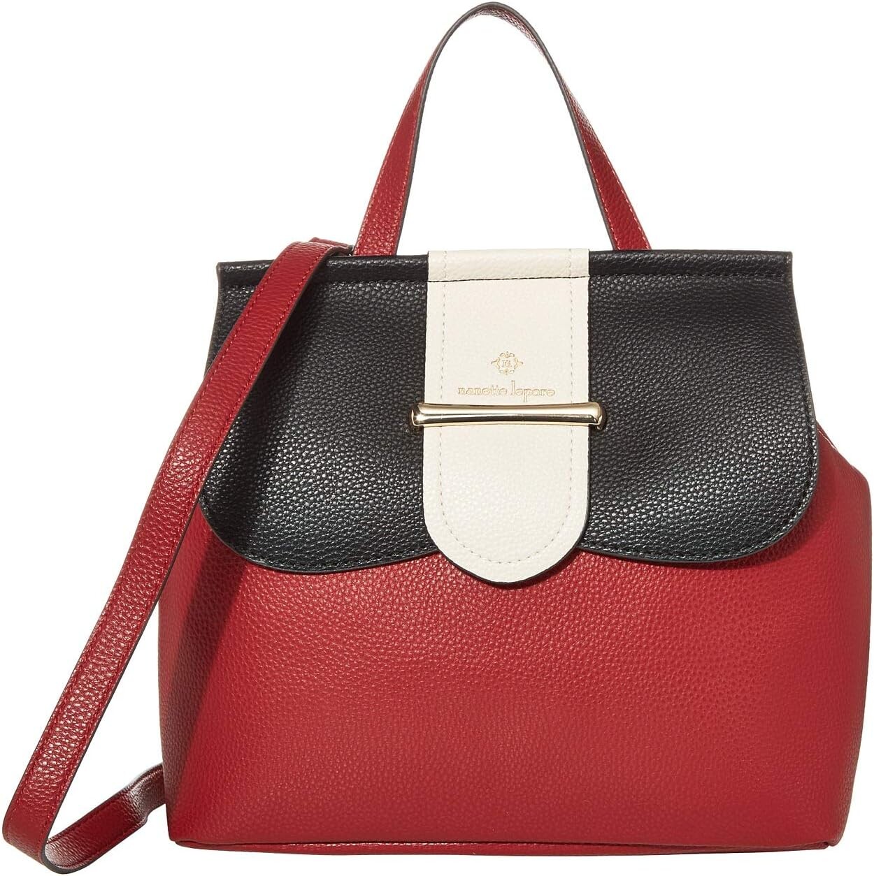 

Рюкзак Nanette Lepore Color Block Convertible Backpack, цвет Red/Black/Bone