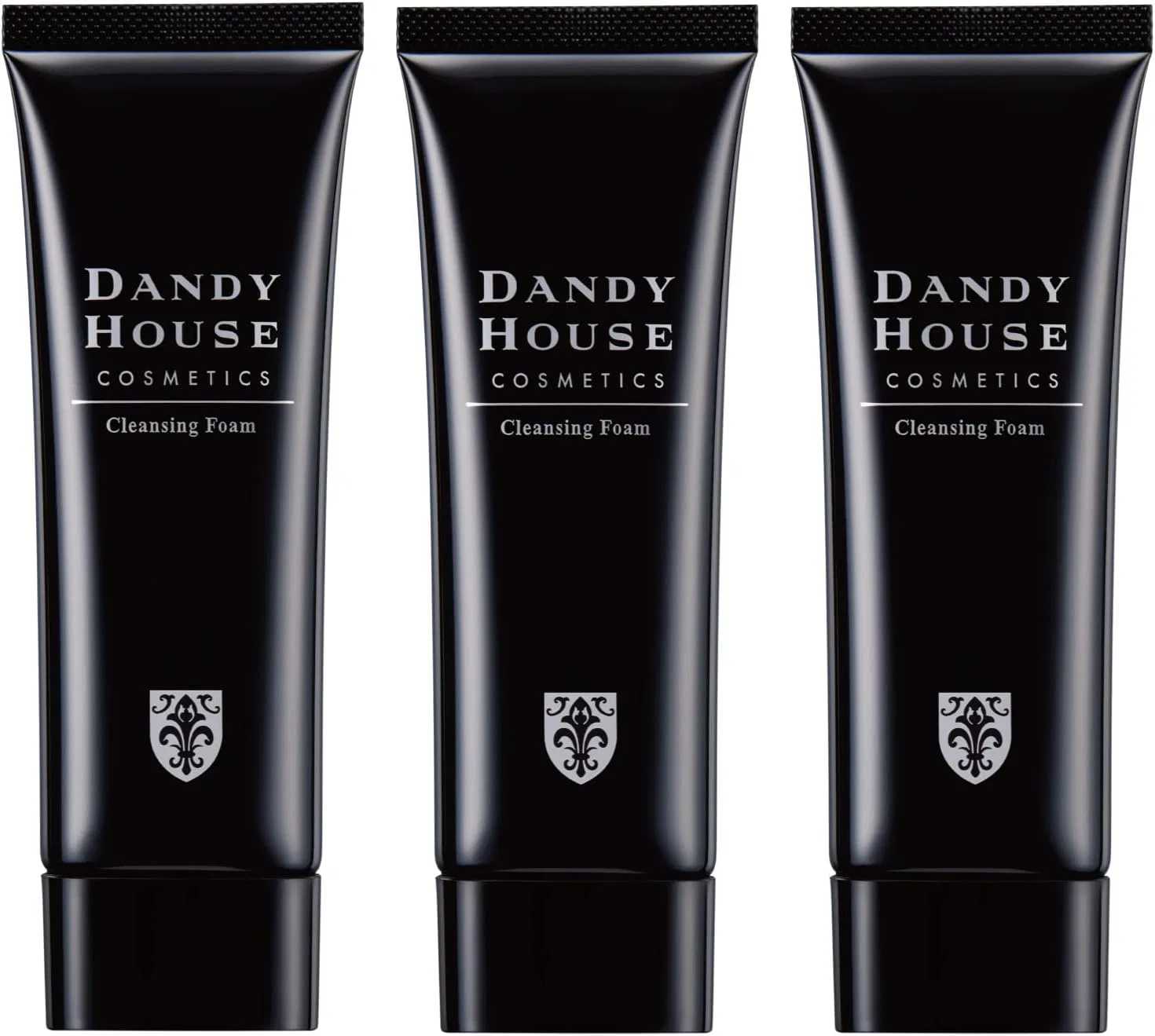 Набор Dandy House — Гель-пенка для умывания для мужчин, набор 3 шт., 80 г, с отшелушивающим эффектом