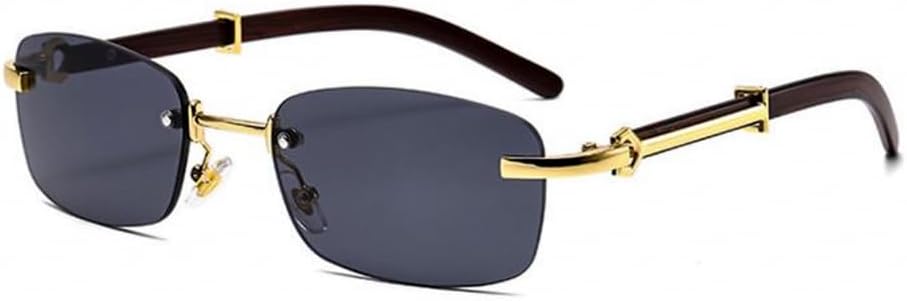 

Солнцезащитные очки ретро, винтаж 90-х, хип-хоп. Тип: безоправные, прямоугольно-квадратные. Бренд: Street Knitted. Цвет: черный градиент, золото, имитация дерева. Особенности: деревянные дужки, унисекс, дизайнерские