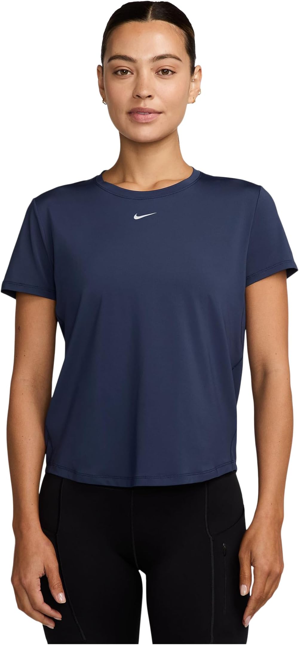 

Женский топ One Classic Dri-FIT с короткими рукавами Nike, Midnight Navy