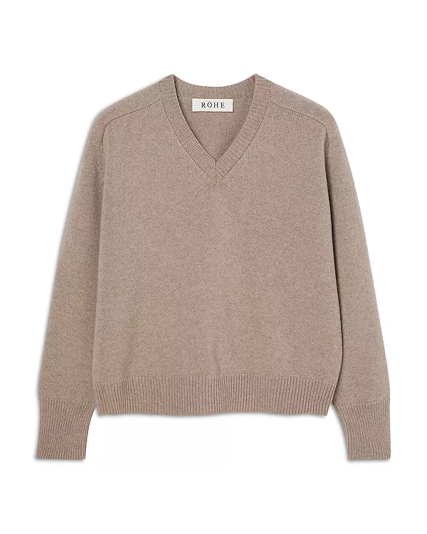 

Свитер с рукавами из шерсти и кашемира Róhe, бежевый