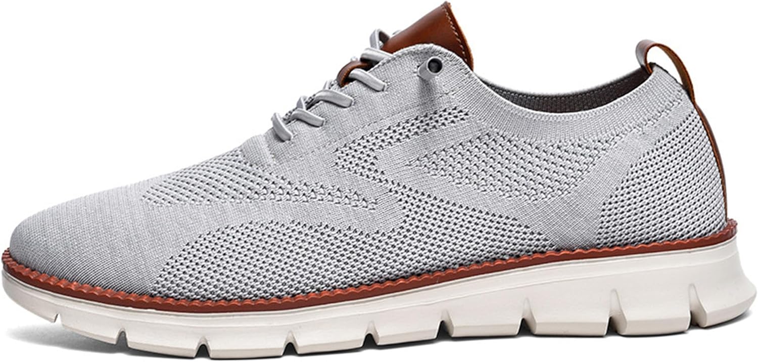 

Мужские кроссовки Breeze, легкие и дышащие, городской стиль и комфорт для прогулок, путешествий, работы или повседневной носки Oliwex, серый