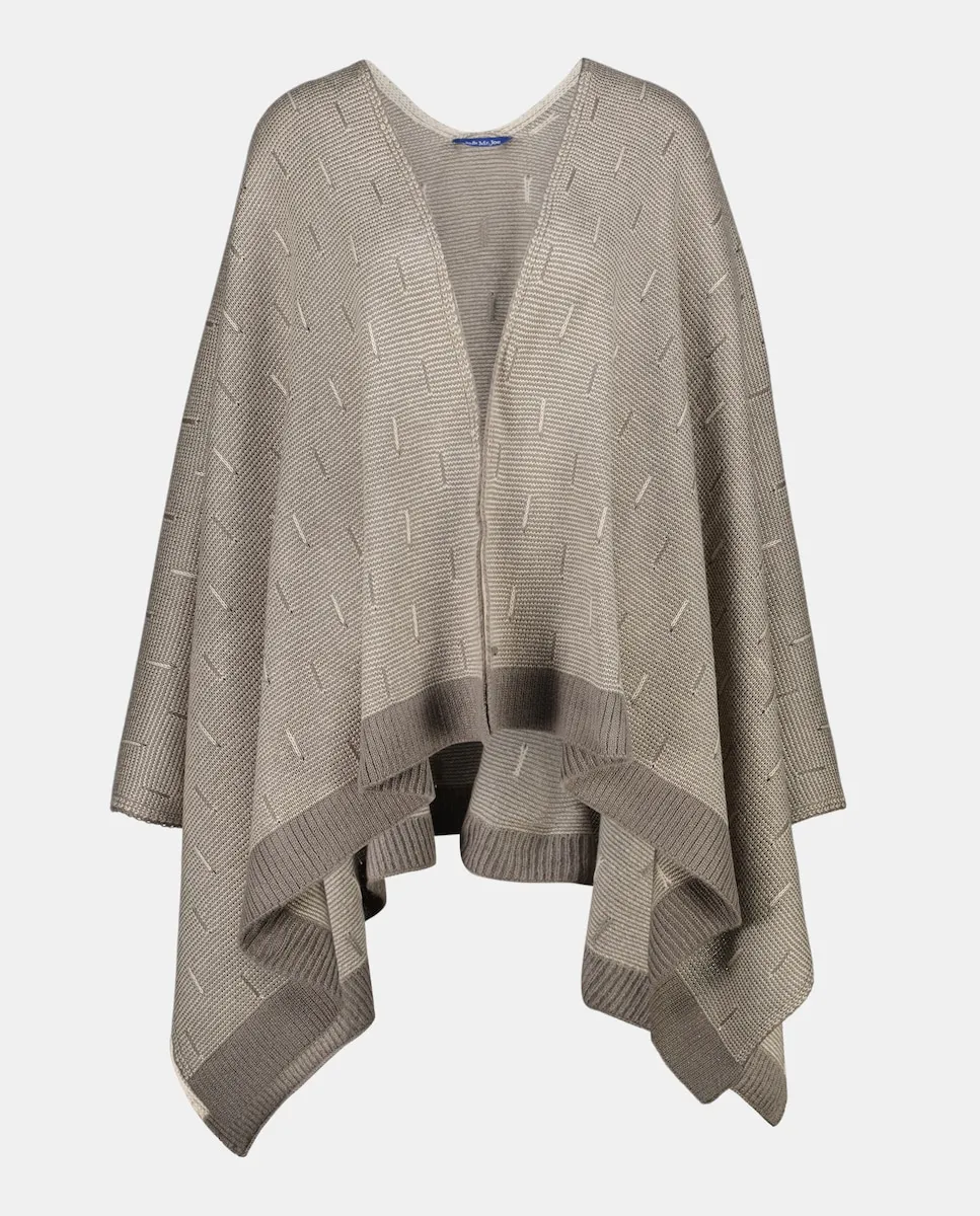 

Capa punto detalle pasadas Шаль Jo & Mr. Joe, экрю