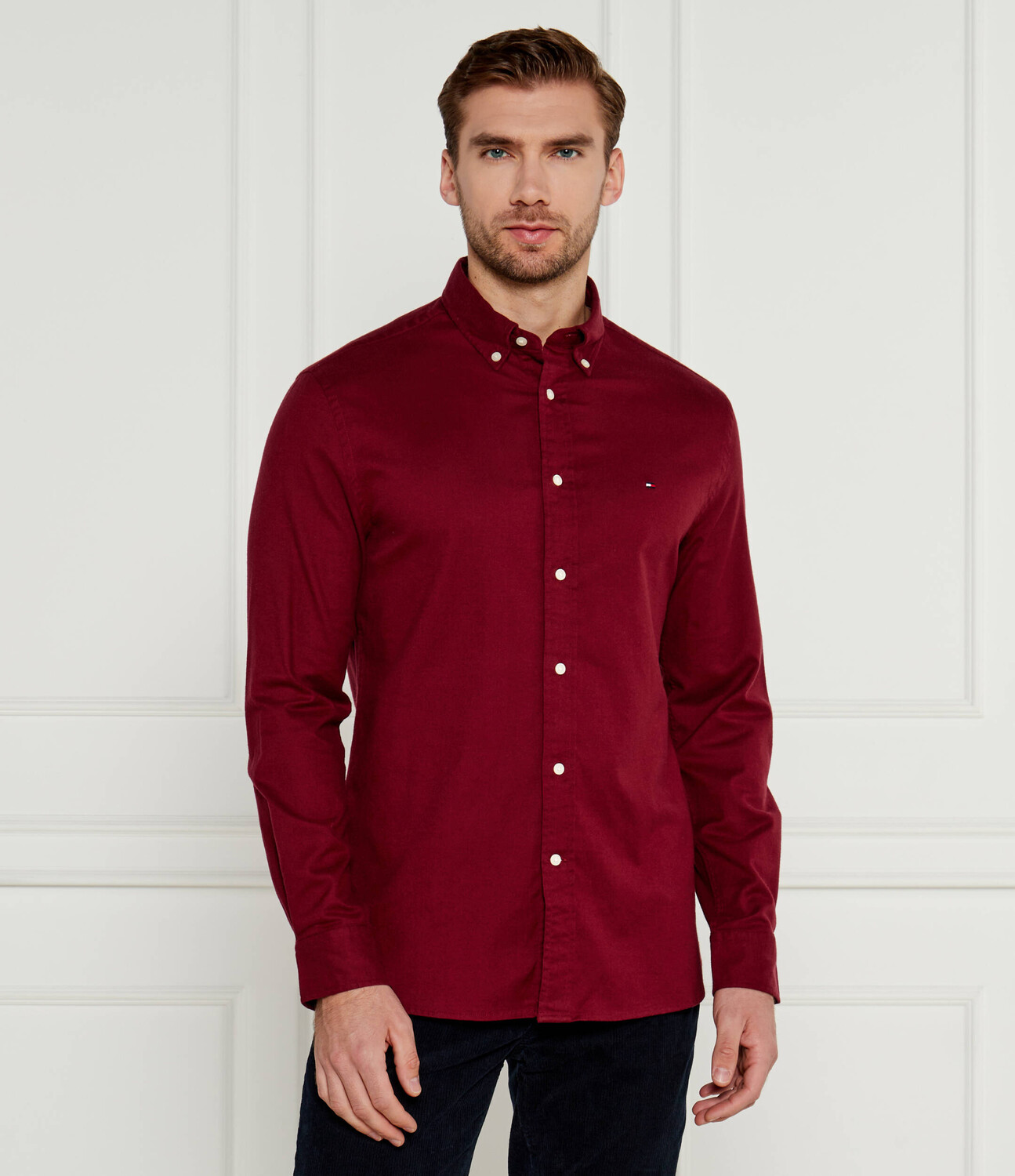 

Рубашка Tommy Hilfiger Regular Fit, бордо