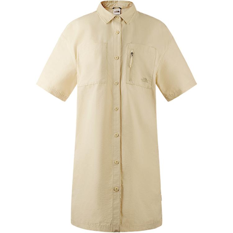 

Платье CAMP UTILITY SS24 с короткими рукавами, женское, цвет гравий-песок THE NORTH FACE, Gravel Sand