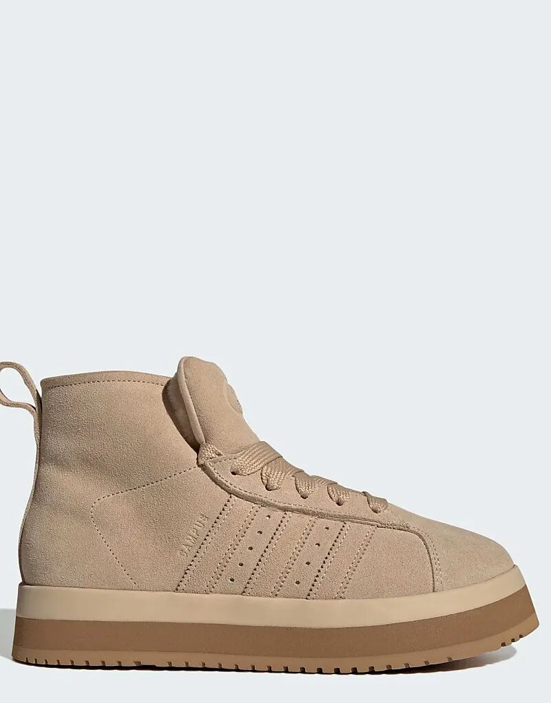 Кроссовки Adidas Originals Campus 00s winter mid в цвете magic beige / magic beige / gu