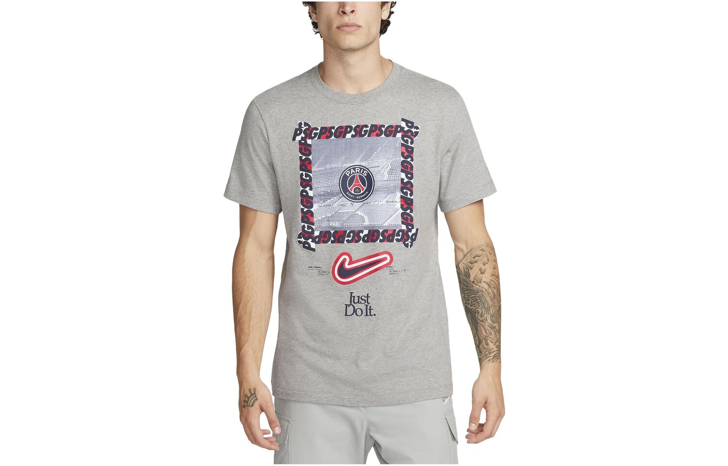 

Футболка мужская темно-серая Nike, темно-серый