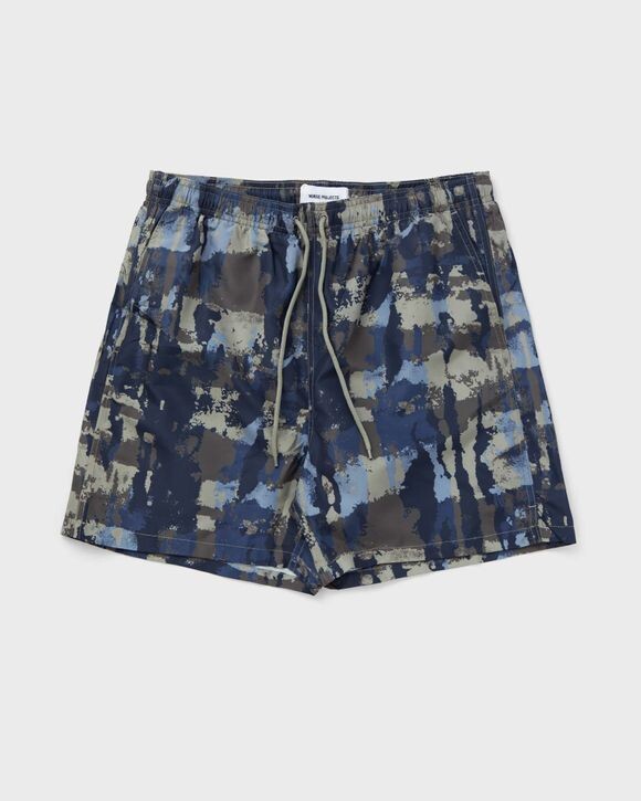 

Шорты для плавания Norse Projects Hauge Printed Swimmers, цвет steel blue