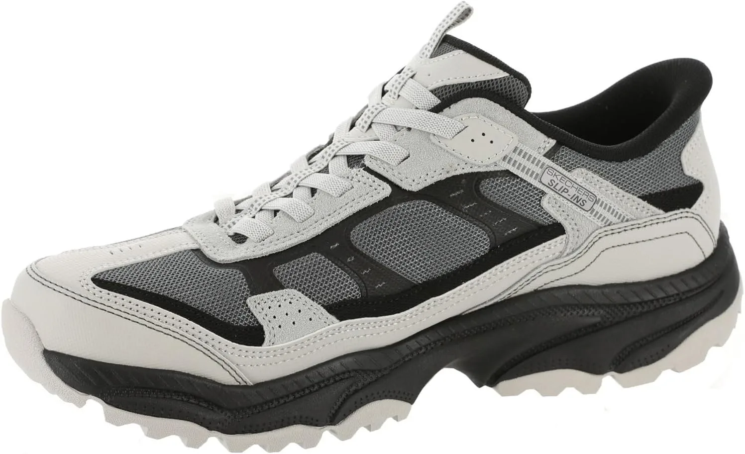 Мужские слипоны Skechers Vigor, черный/серый — фото 4