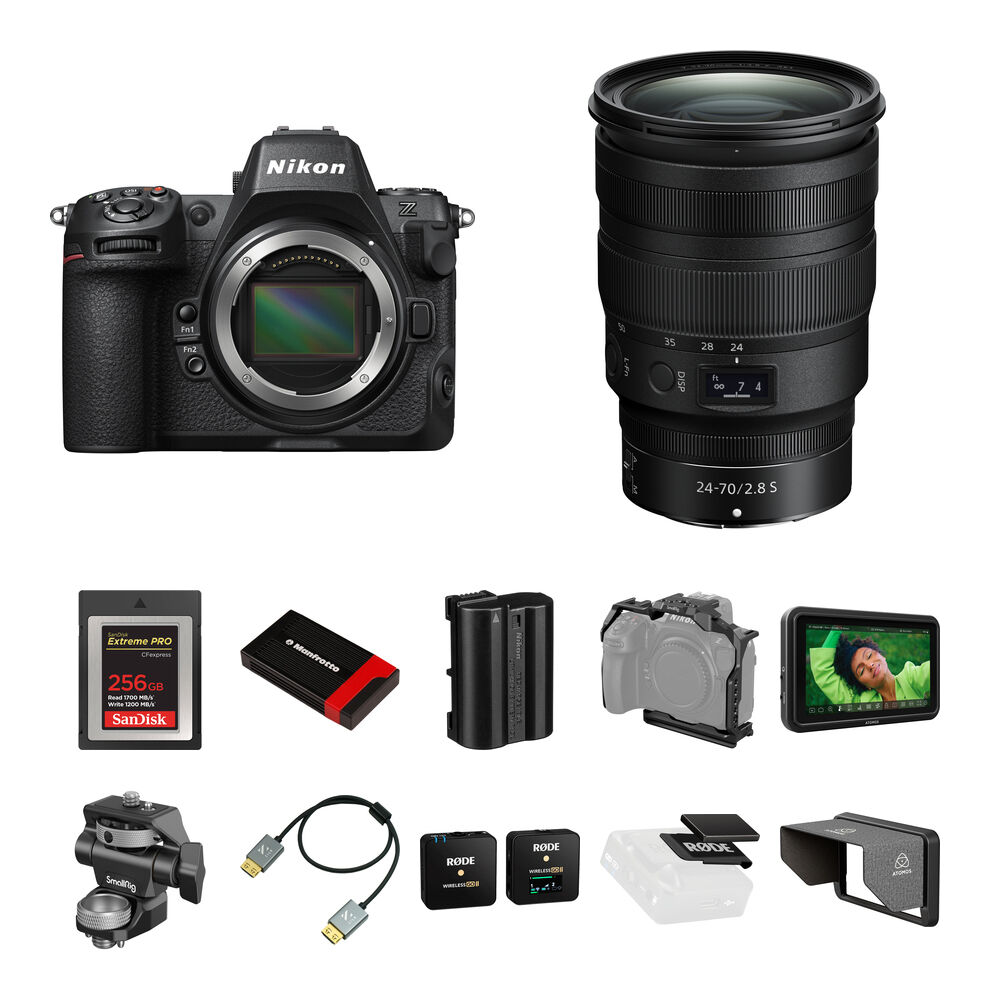 

Беззеркальная камера Nikon Z8 Mirrorless Camera with 24-70mm f/2.8 Lens and Content