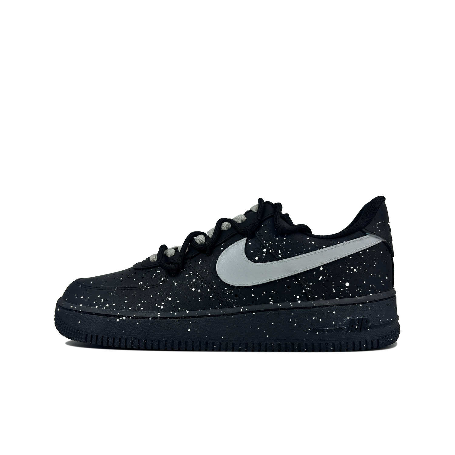 

Кроссовки Nike Air Force 1 противоскользящие износостойкие низкие для скейтбординга унисекс черно-серые, цвет Black Gray