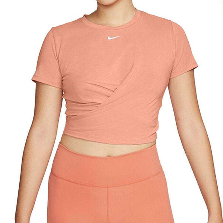 Укороченный топ женский светло-коричневый цвет Marden Root Nike — фото 4