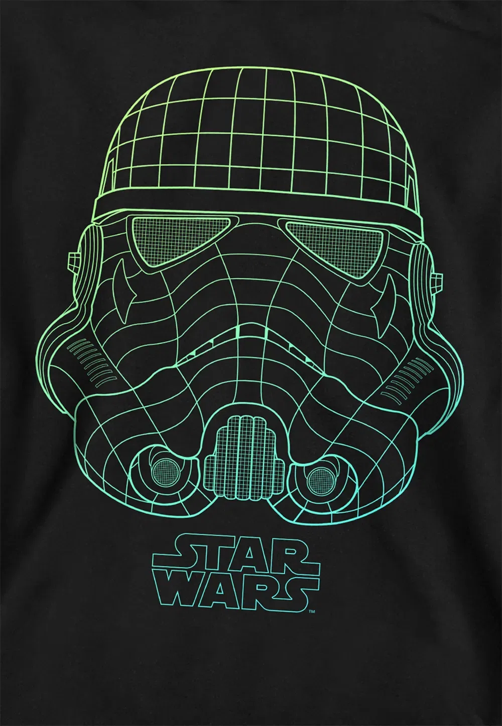 Детская худи Star Wars Trooper Grid, черная, Disney, черный — фото 2