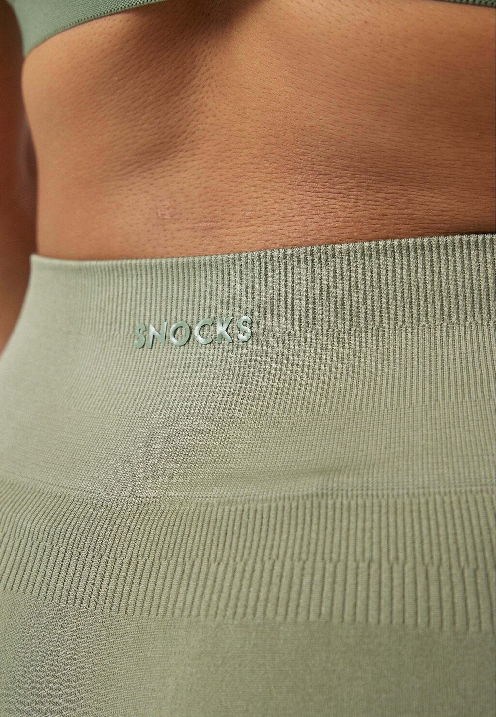 

Леггинсы High Waist Seamless SNOCKS, светло-зеленые