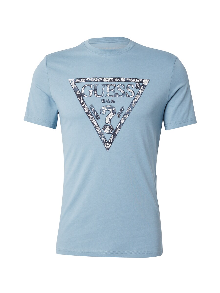 

Рубашка GUESS, цвет Navy/Pastel blue