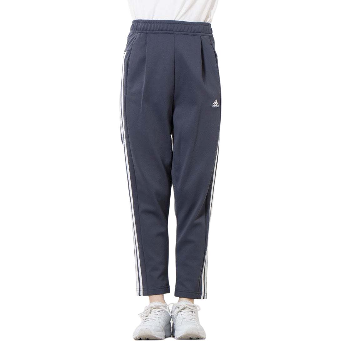 Вязаные спортивные брюки женские морской синий Adidas — фото 2