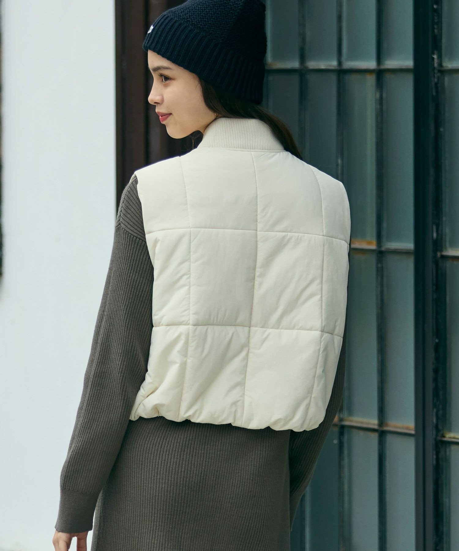 Жилет LACOSTE THERMORE, водоотталкивающий, off white — фото 2