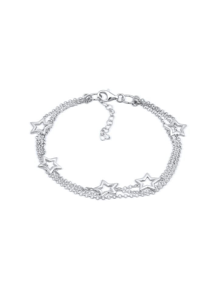 

Elli Браслет из серебра 925 пробы со звездами, астрономическими элементами и изображением звезды из серебра