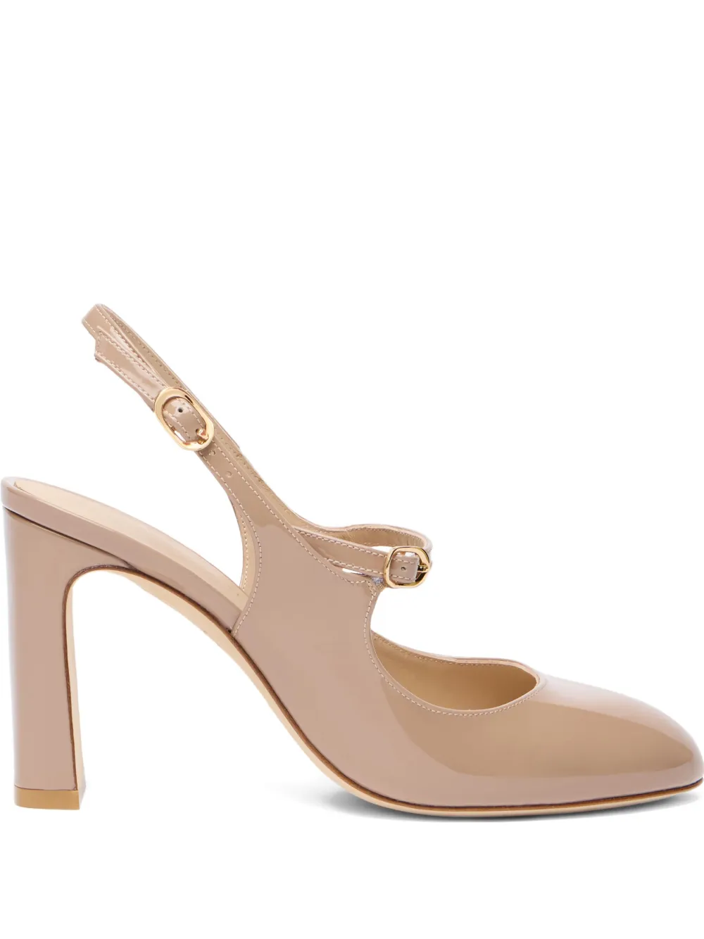 Туфли-лодочки Babette на каблуке 85 мм Stuart Weitzman, нейтральный