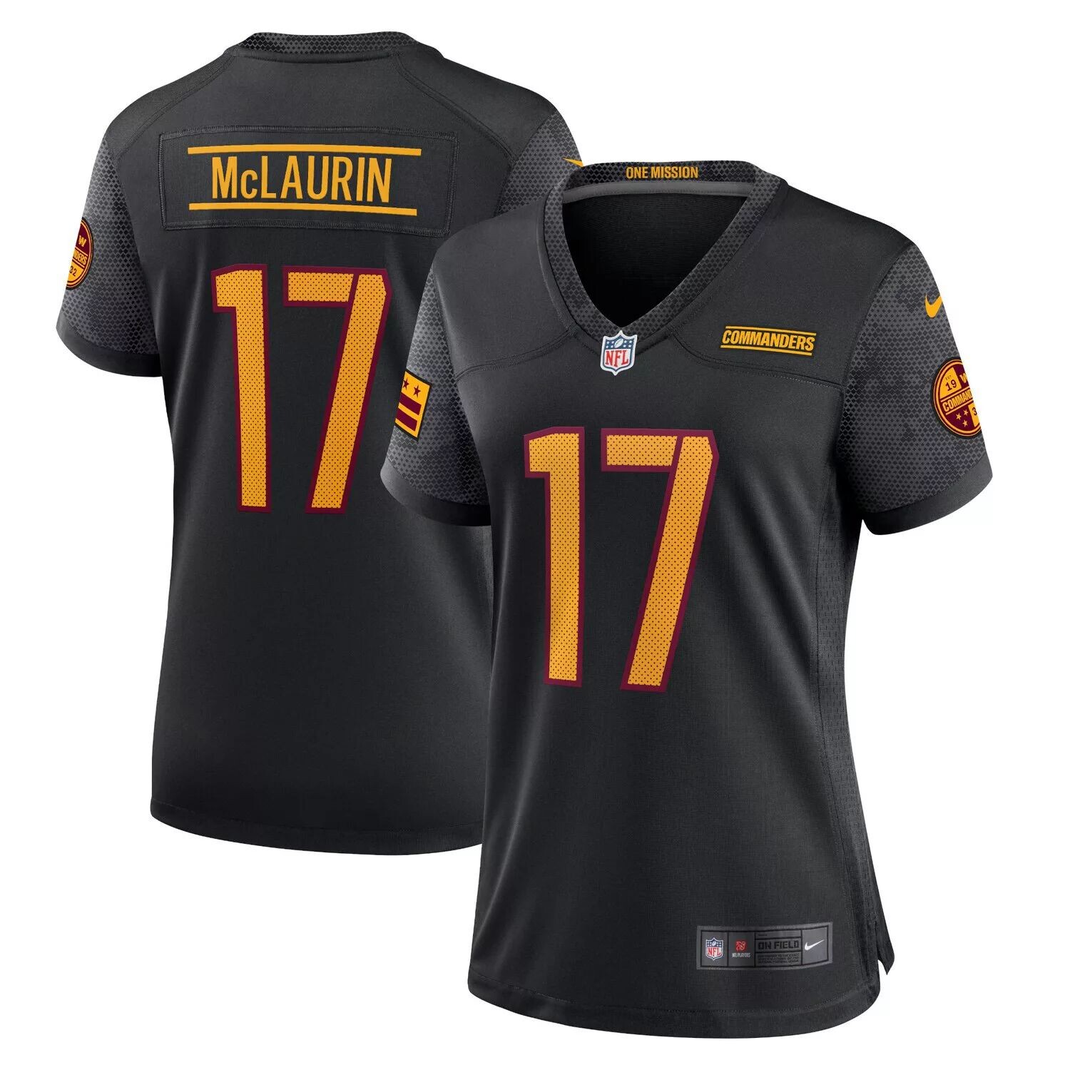 

Женская футболка Nike Terry McLaurin Black Washington Commanders Alternate Game Player Nike