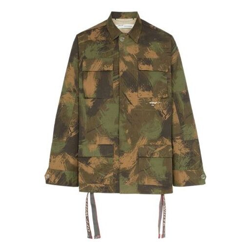 

Куртка men's c/ camouflage jacket green Off-White, зеленый