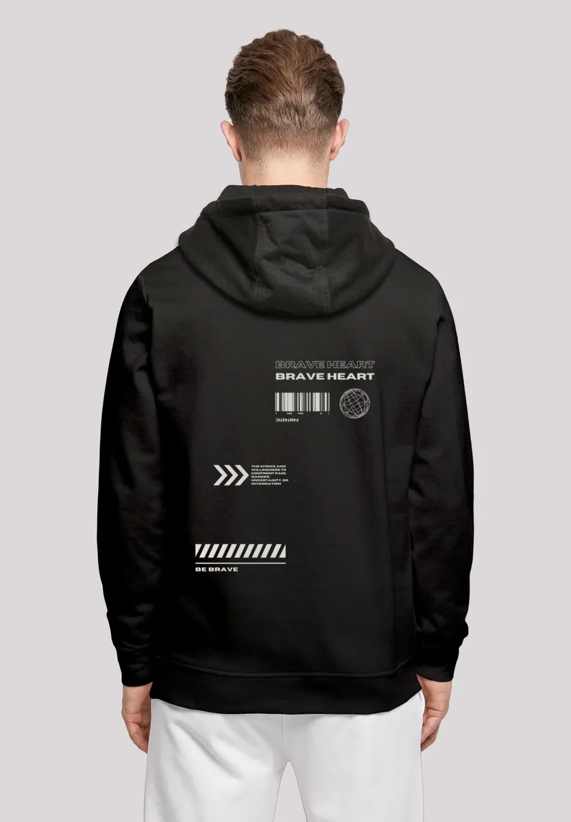 

Толстовка F4NT4STIC "Brave Heart HOODIE", принт, черный