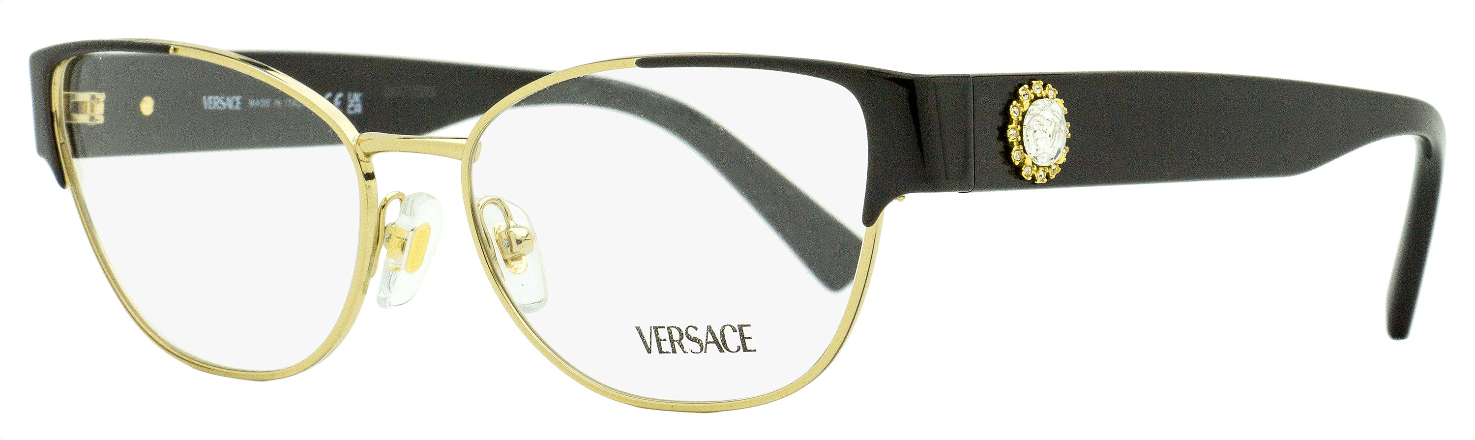 

Женские очки кошачий глаз Versace VE1267B 1433 золото/черный 53 мм