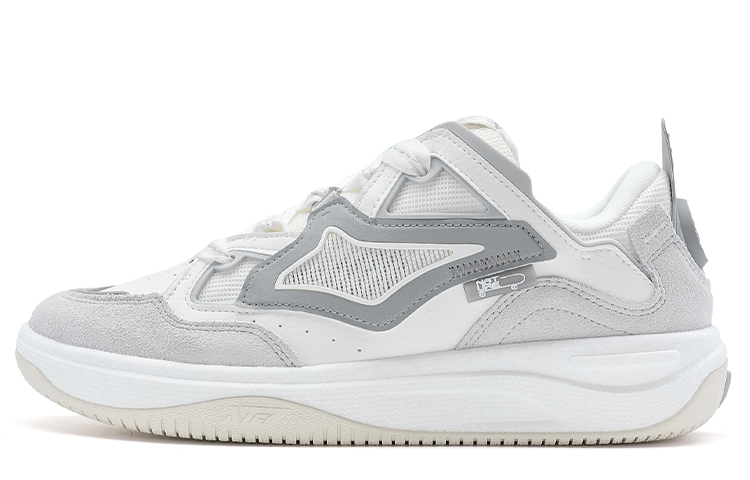 

XTEP Антискользящие износостойкие низкие скейтерские кроссовки мужские Phantom Gray/Sail White - бело-серые, цвет White Gray