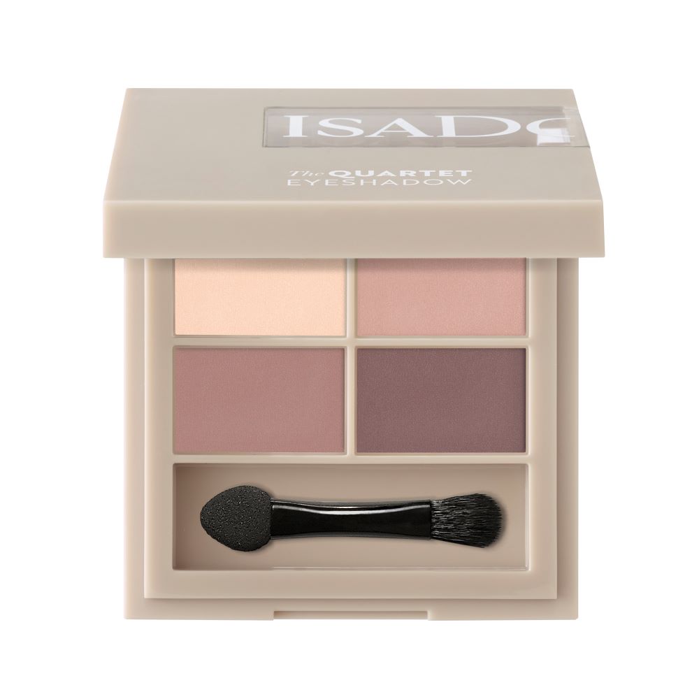 

Палитра теней для век the quartet eyeshadow Isadora, цвет nr. 01 muddy nudes, вес 3.5 гр.