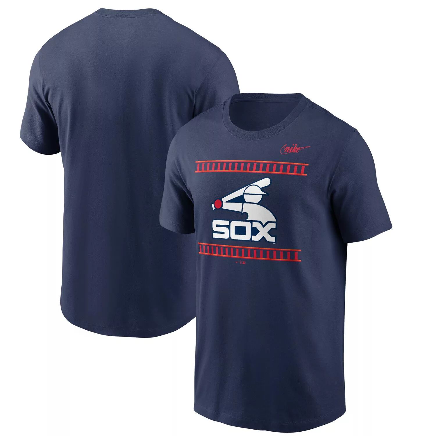 

Мужская темно-синяя футболка Chicago White Sox Cooperstown Collection Hometown Nike, Синий, Мужская темно-синяя футболка Chicago White Sox Cooperstown Collection Hometown Nike