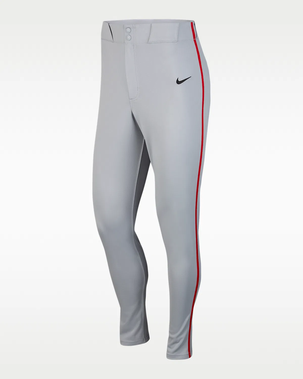 Мужские бейсбольные штаны с кантом Nike Vapor Select, Wolf Grey/University Red/Black