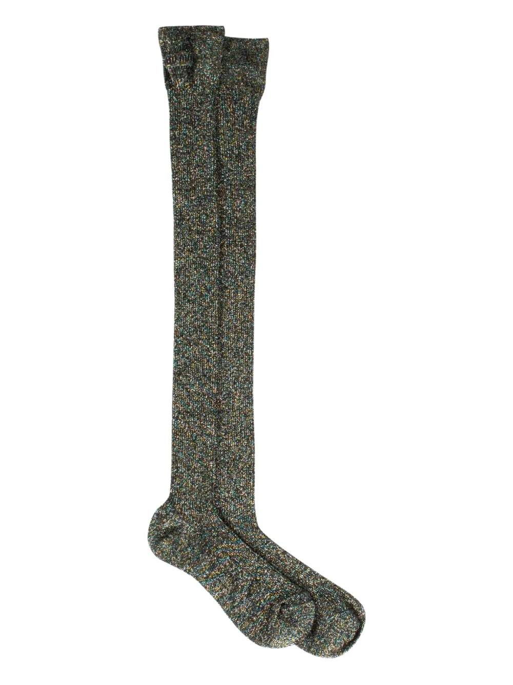 

Носки Lamé в рубчик Miu Miu, черный