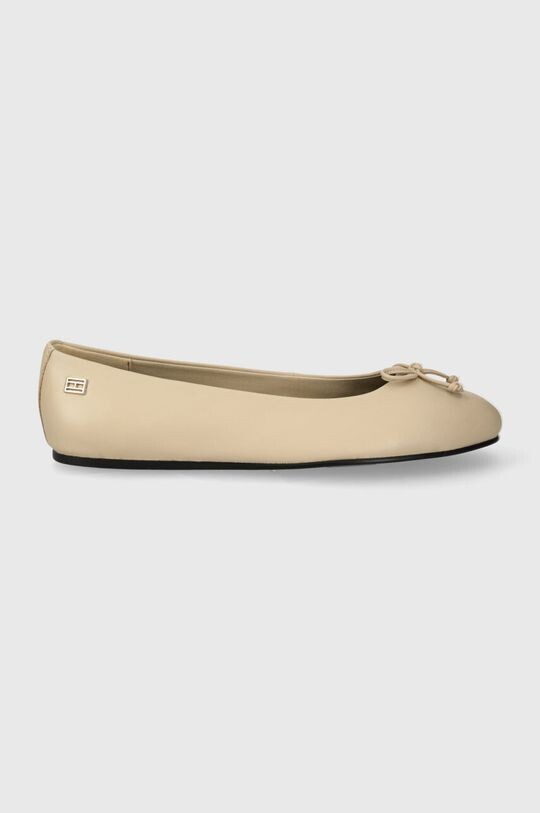 

Кожаные балетки ESSENTIAL LEATHER BALLERINA Tommy Hilfiger, бежевый