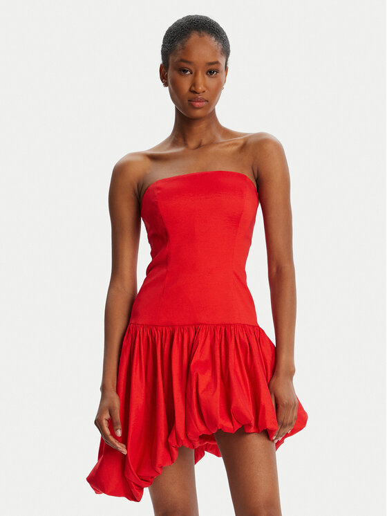

Коктейльное платье slim fit Alyna Straples Mini 59981DB Bardot, красный