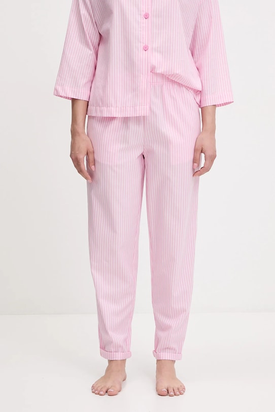 

Хлопковые пижамные брюки United Colors Of Benetton, розовый