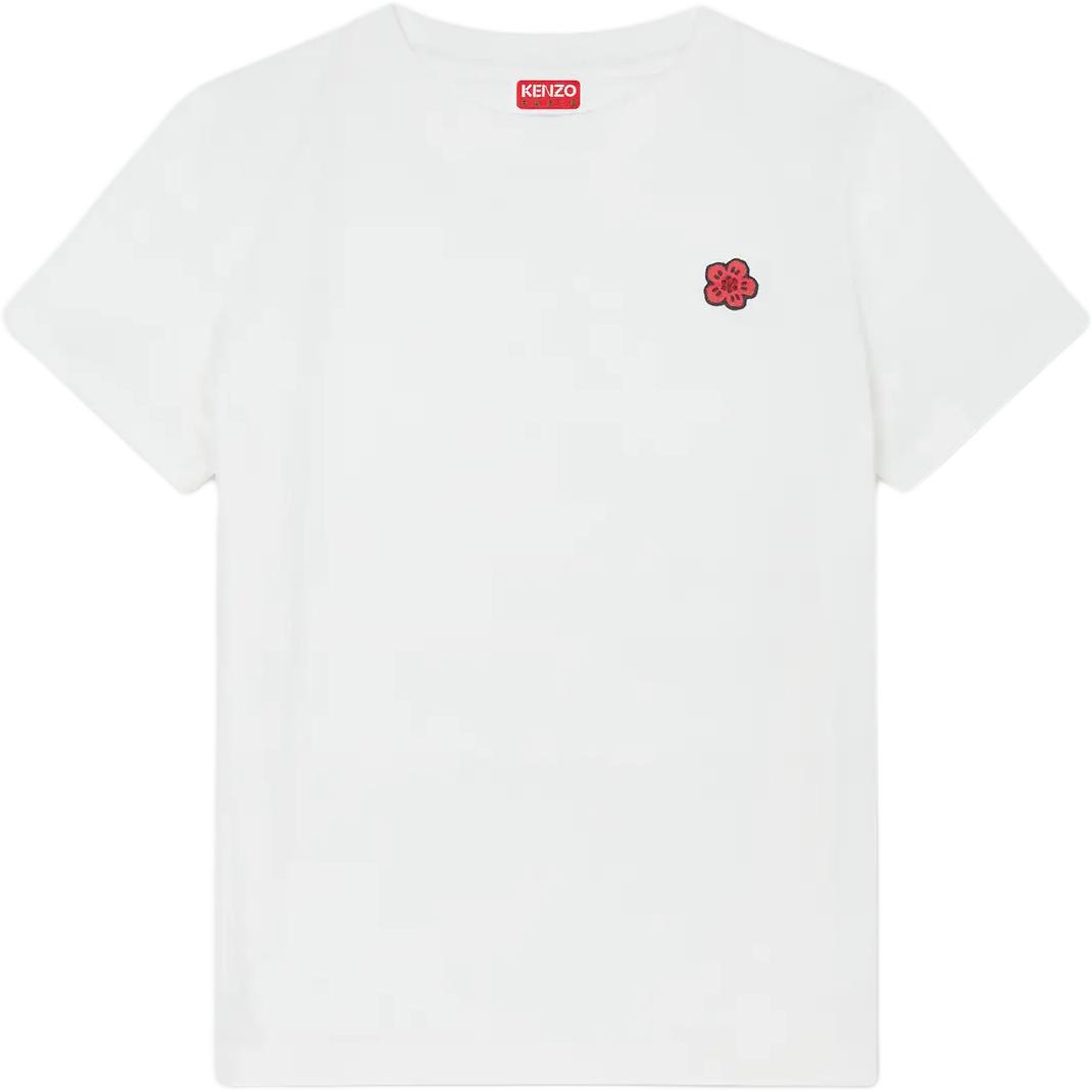 

Футболка с вышивкой цветов Boke KENZO, серо-белый