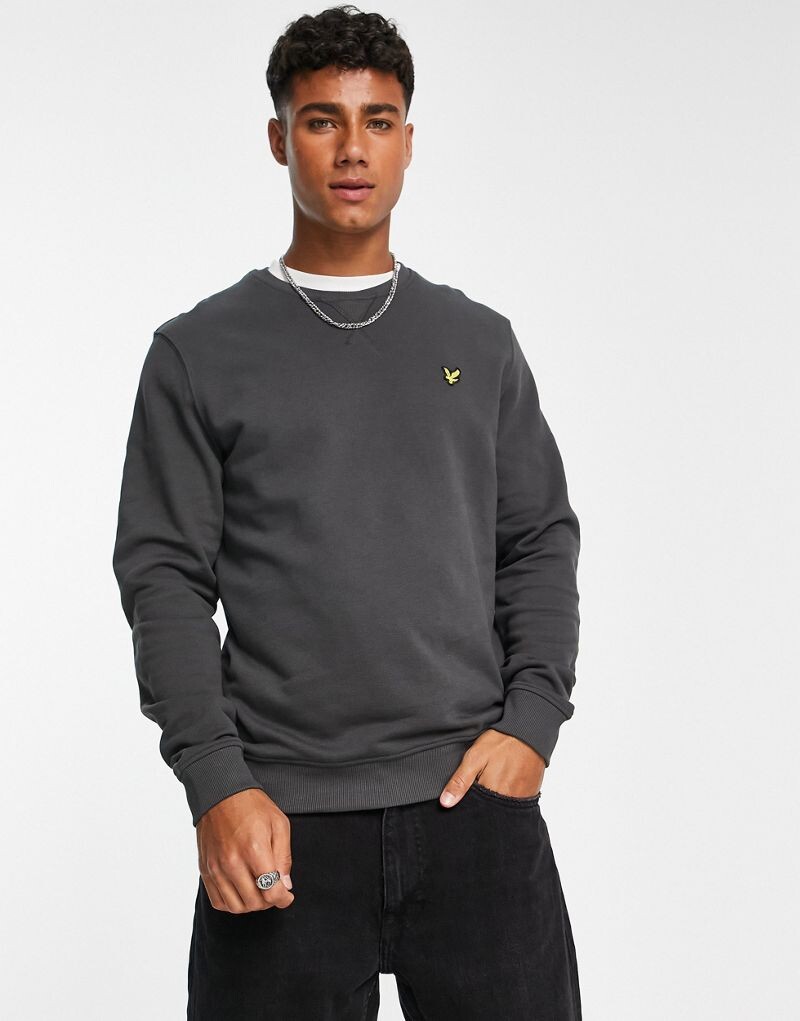 

Серый свитшот с круглым вырезом Lyle & Scott Vintage