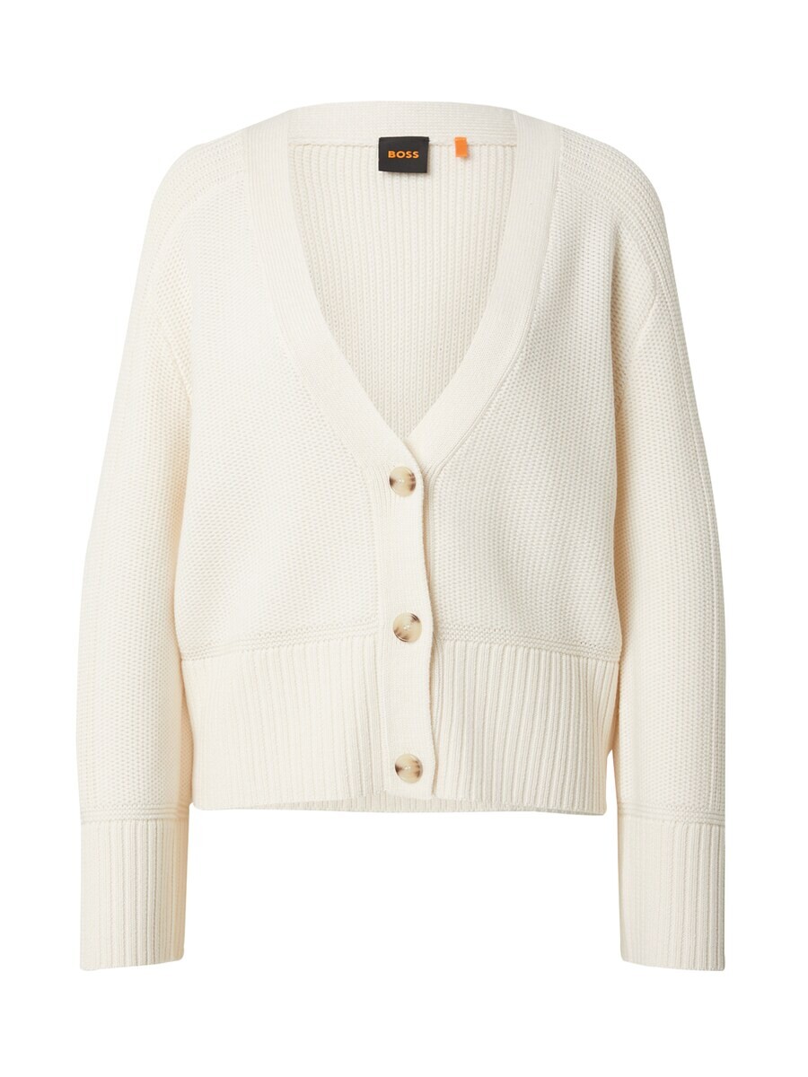 

Кардиган BOSS Knit Cardigan Fousse, цвет natural white