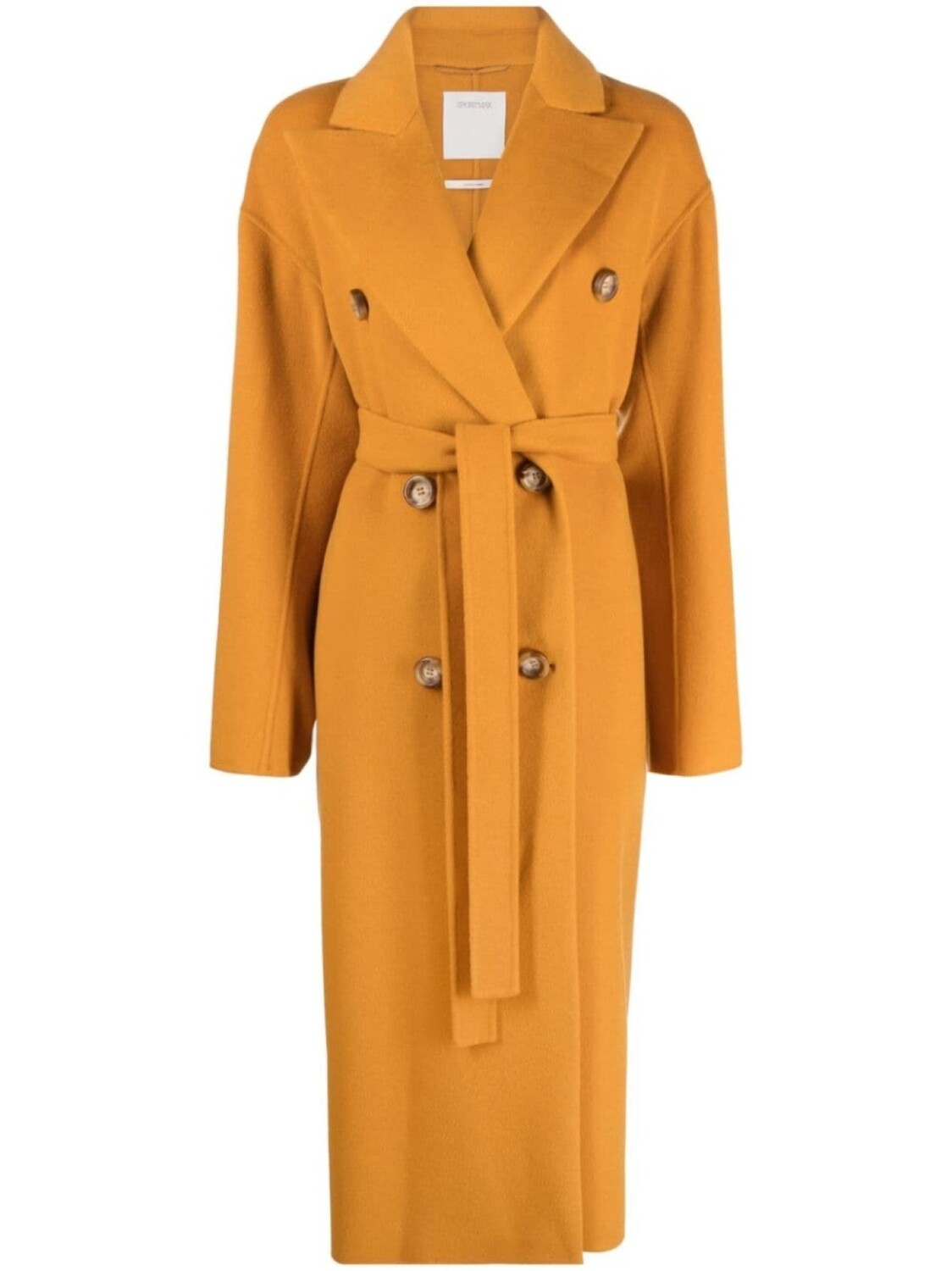 

Двубортный тренч Sportmax, желтый
