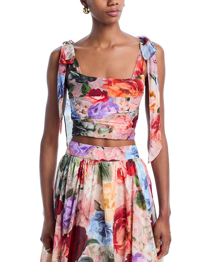 

Короткий топ Haven Alice and Olivia, мультиколор