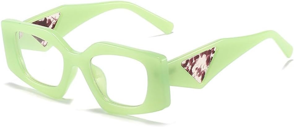 

Уникальные многоугольные солнцезащитные очки для женщин, винтажные солнцезащитные очки для мужчин, модные панк-очки, широкие дужки, защита от УФ-излучения UV400, модные солнцезащитные очки TYUVIVO, C13green-clear