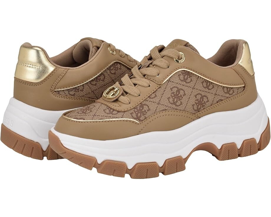 Кроссовки GUESS Berrett, цвет Light Natural Logo