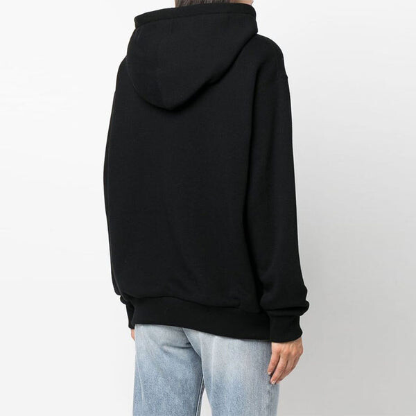 Толстовка (WMNS) GUCCI Logo Print Cotton Hoodie 'Black', черный — фото 3